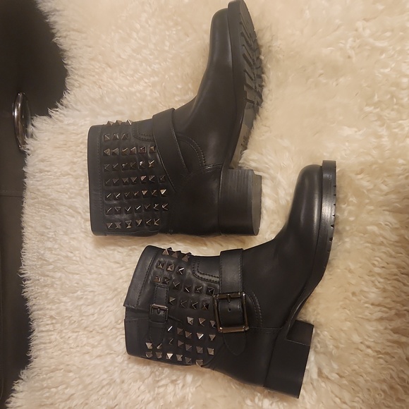 Valentino Garavani Rockstud Ankle Moto Boots - 38 - Fits US 7.5 - NWOT - Picture 9 of 16